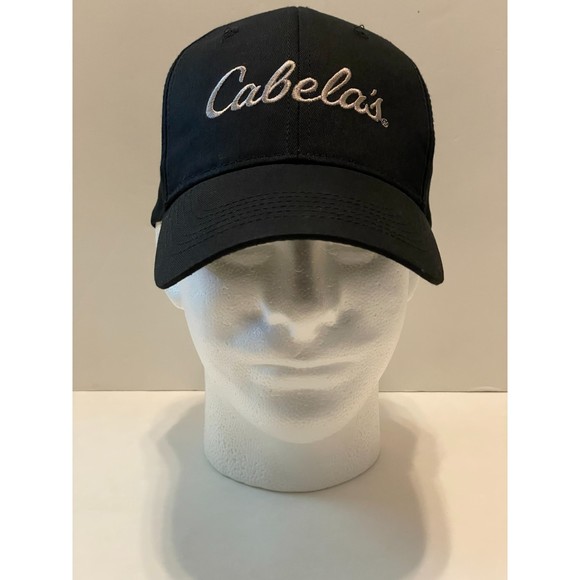 Cabela's Bass Pro Shops Gone Fishin' Snap Back Hat Black Co-branded - Picture 1 of 7